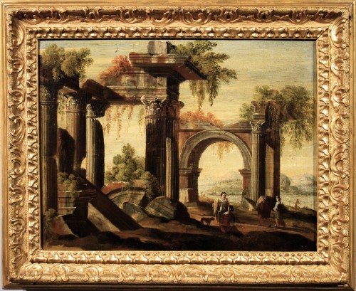 Architectural Ruins - Leonardo Coccorante (1680–1750) - Paintings & Drawings Style Louis XV